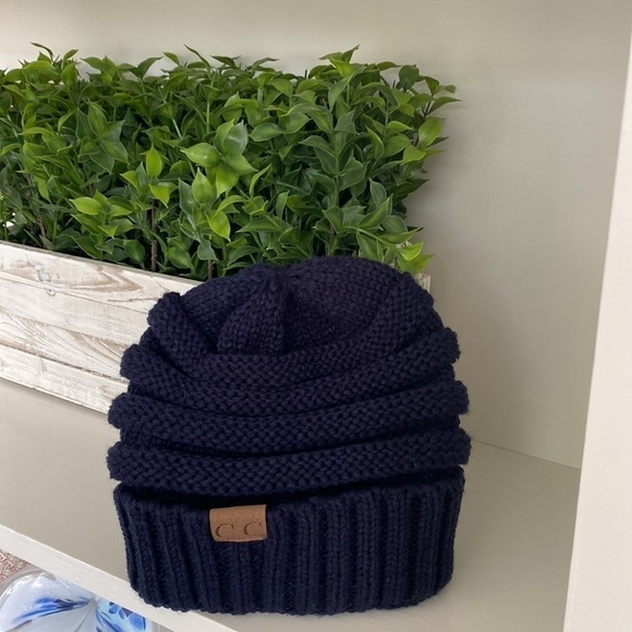 CC Beanie New Women's Knit Slouchy Thick Cap Hat Unisex Solid Color C.C Beanie - Picture 10 of 12